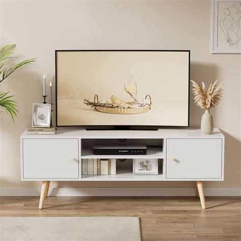 Buy Cozy Castle Mid Century Modern Tv Stand For 5560 Inch Tv
