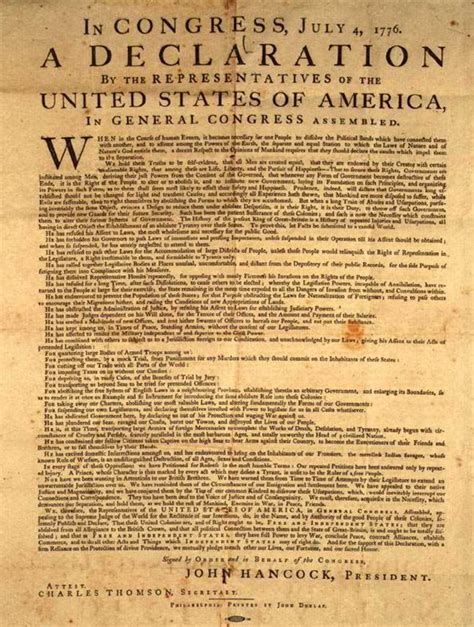 United States Declaration Of Independence
