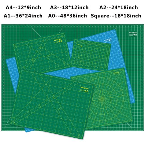 Worklion 18 X 24 Large Self Healing Pvc Cutting Mat Double Sided
