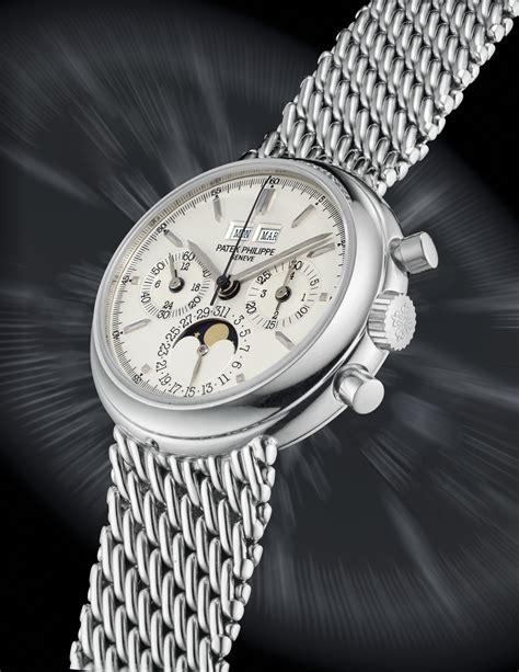 Patek Philippe A Fine And Very Rare Platinum Perpetual Calendar