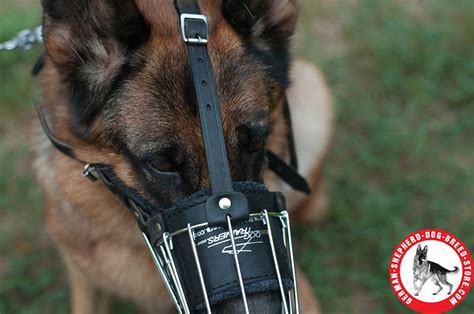 German Shepherd Basket Wire Dog Muzzle Fully Padded M901019 Wire