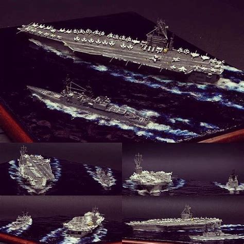 USS Nimitz CVN 68 Trident 1 1250 Diorama Modeler Kostas Katseas