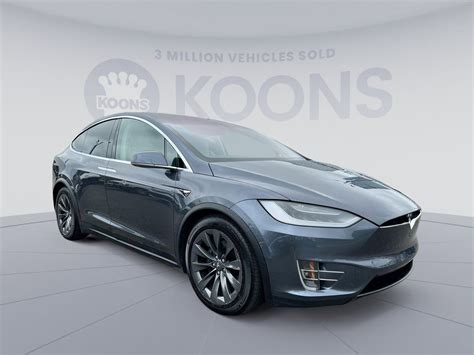 2018 Tesla Model X 100d 33390 Miles Midnight Silver Metallic Used