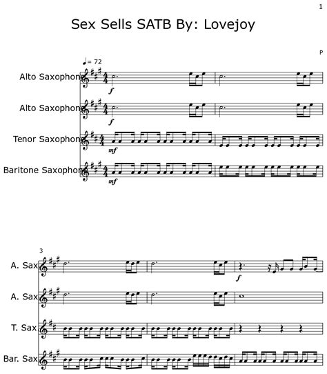 sex sells satb by lovejoy sheet music for alto saxophone tenor saxophone baritone saxophone