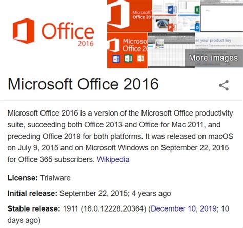 Microsoft Office 2016 16 11 Popular Productivity Suite 2020 Downmup