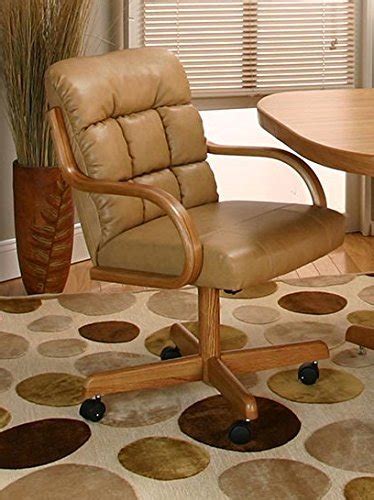 Are you interested in kitchen chairs on casters? Amazon.com - Casual Rolling Caster Dining Chair with ...