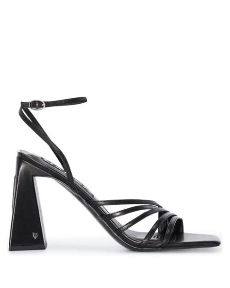 Naked Wolfe Leather Victory 110mm Sandals In Black Lyst UK