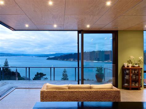 Sea View Home Built On A Slope In Wellington Idesignarch Interior