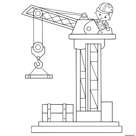 Coloriage Chantier A Imprimer Des Milliers De Coloriage Imprimable My