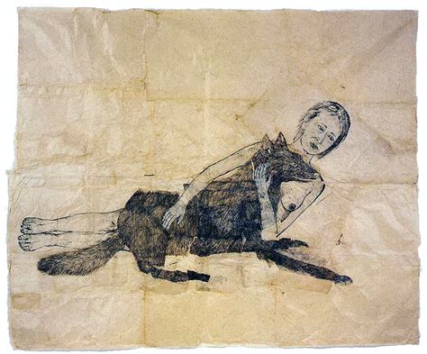 Kiki Smith Lying With The Wolf Identity The Body And The