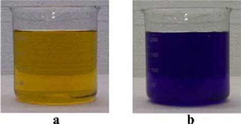 Color Of Bromophenol Blue Indicator In A Acidic Yellow And B