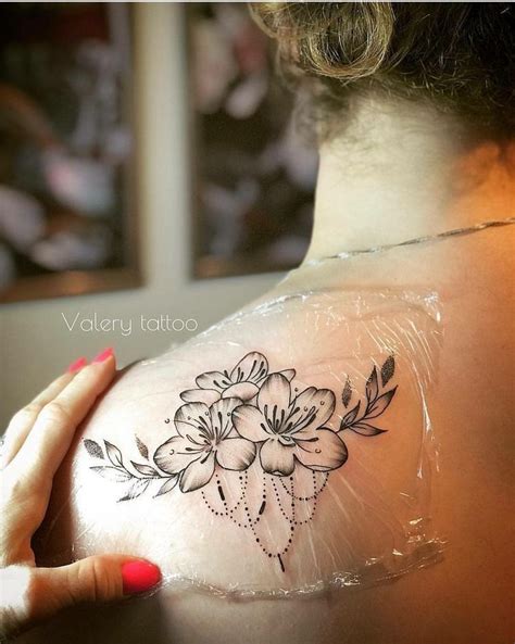 Flower Shoulder Tattoo Tatoo Henna Lace Tattoo Floral Tattoo Flower