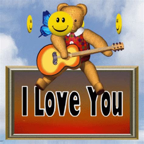 I Love You Teddy Bear Gif I Love You Teddy Bear Smileys Gif