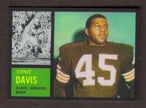 Ernie Davis Novelty Rookie Rp Card 36 Browns 1962 T Free Etsy Ernie