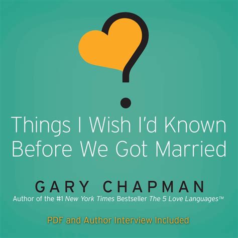 Things I Wish Id Known Before We Got Married Audiobook Listen