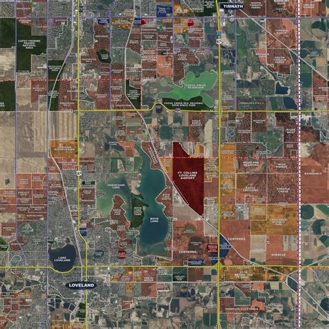 Northern Front Range Aerial Wall Mural Landiscor Real Estate Mapping