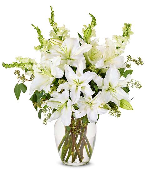 Stunning White Lilly Arrangement At From You Flowers