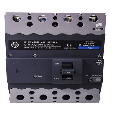 Four Pole Du 250 Mccb 25ka Rated Current 250a At Rs 24500 In Bharuch