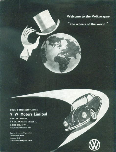 Welcome To The Volkswagen World Of Wheels Ad 1956