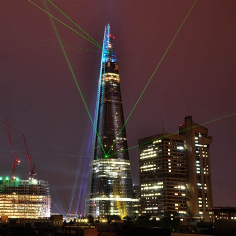 The Shard Laser Light Show Opens Europes Tallest Building ~ Kuriositas