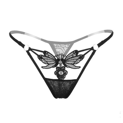 Hot Sale Butterfly Sexy Panties Thong Women G String Underwear Hollow