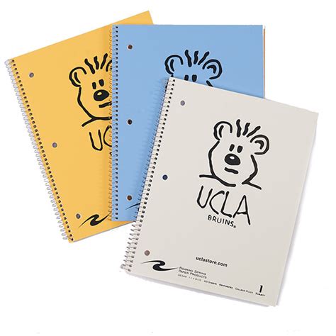 Ucla Doodle Bruin Spiral Notebooks 3 Pack Ucla Store