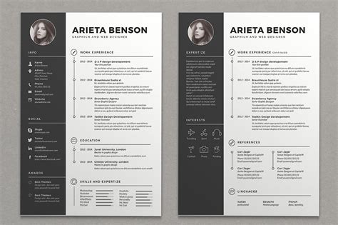 An infographic resume or resume website. 15+ Visual CV & Resume Templates (Download for Free)