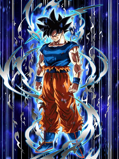 Goku Ultra Instinct Ssr Card Art With Blue Shirt Rdbzdokkanbattle