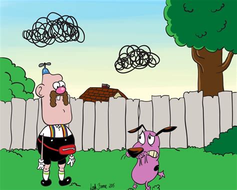 Whos A Courage The Cowardly Dog And Uncle Grandpa Fan Drew This