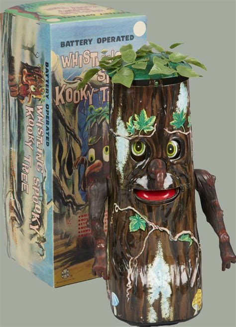 Greatest Vintage Tin Toy Of All Time The Whistling Spooky Kooky Tree