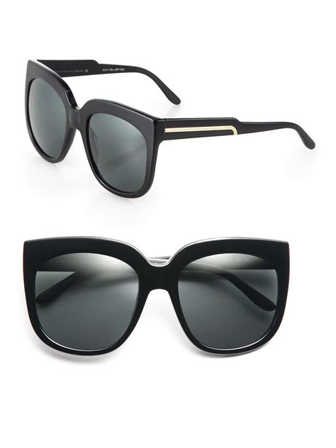 Stella Mccartney Oversized 58mm Square Sunglasses In Black Lyst