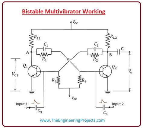 What Is Bistable Multivibrator The Engineering Projects