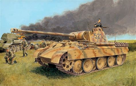 Panther Tiger Ii Army Drawing Panther Tank Tiger Tank Kursk