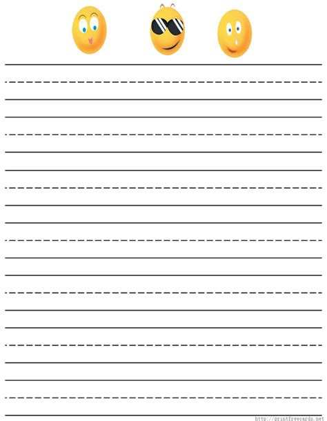 Elementary Lined Paper Printable Free Free Printable 6 Best Images Of
