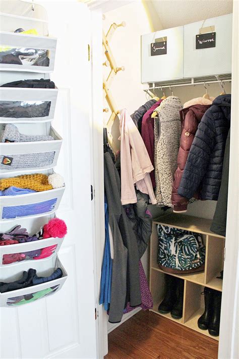Tall Narrow Coat Closet Dandk Organizer