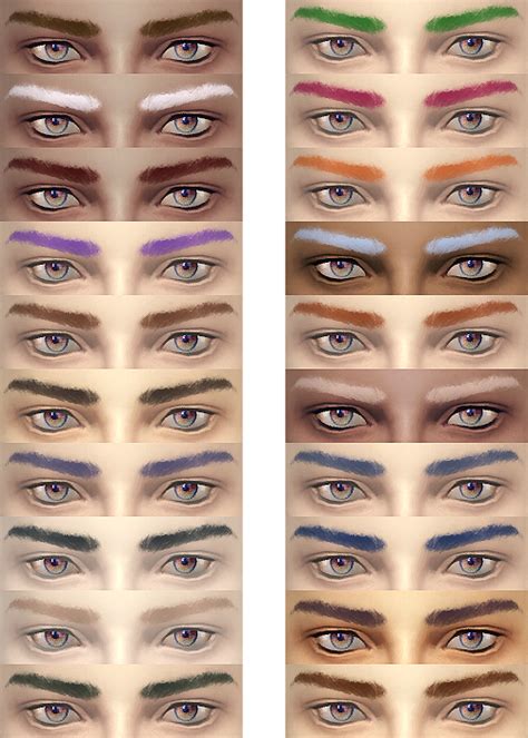Male Thick Eyebrows Jsboutique Sims 4 Creations