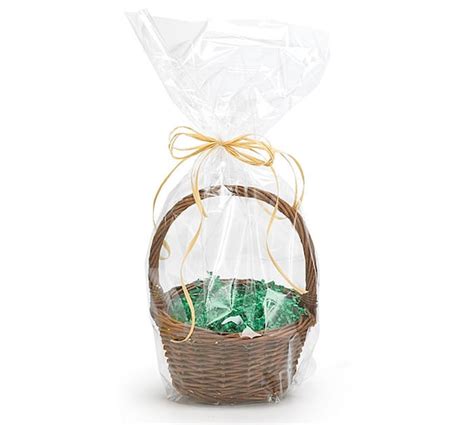 Size 12x24 Crystal Clear T Basket Bags You