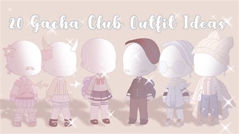20 Gacha Club Outfit Ideas Ty For 270 Subs★ Youtube