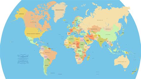Political Map Of World United States Map