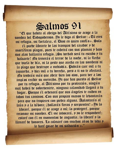 Salmos 91 Salmo 91 Imprimible En Español Cartel Bíblico Impresión