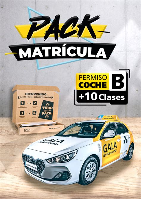 Pack Matrícula Carnet de Coche B Manual 10 Clases Prácticas en Madrid