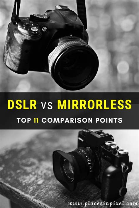 Dslrs Vs Mirrorless Cameras 11 Crucial Aspects For Comparison — Places In Pixel Mirrorless