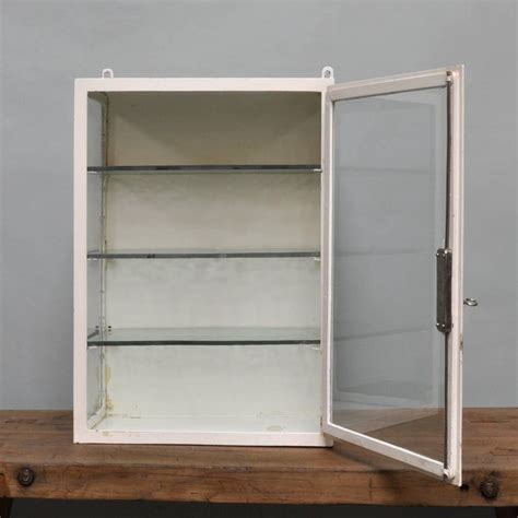 Does your bathroom need a unique touch that will give it an eclectic 15.75 x 25.5 recessed medicine cabinet medicine cabinet with adjustable glass shelves. Small Hanging Iron and Antique Glass Medicine Cabinet ...