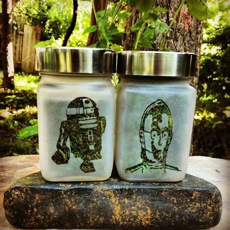 star wars t set of 2 stash jars 420 weed jars r2d2 and etsy