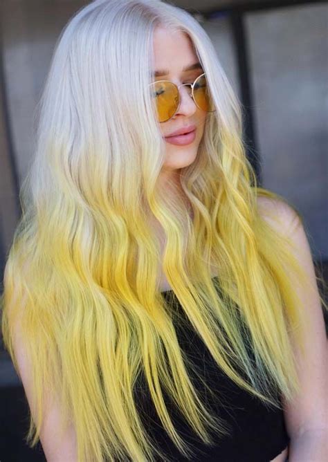 26 Gorgeous White Blonde And Yellow Hair Color Trends For 2018 Browse