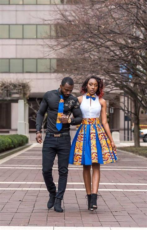 Royal Blue Couple Outfit Blue Ankara Matching Couple Outfit African