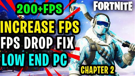 New Fortnite Chapter 2 Fps Boost And Fix Lag And Stutter Fps Drop Fix