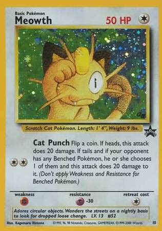 We did not find results for: Meowth - 10 - (Game Boy) Holo Rare - Pokemon Wizards Black Star Promos - Pokemon
