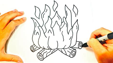 Cómo Dibujar Fuego Dibujo De Fuego Paso A Paso Youtube