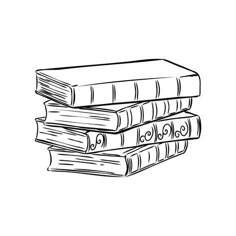 Stack Of Books Coloring Pages Coloring Home